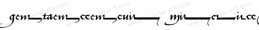 Civilite Regular字体转换